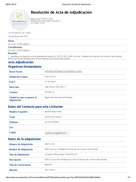 Ficha Licitación.